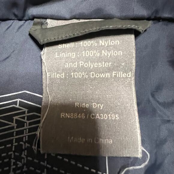 Ride Snowboards Coat Mens XL Ridedry Series Jacket Hooded Down Ski Snow Green - Picture 10 of 10